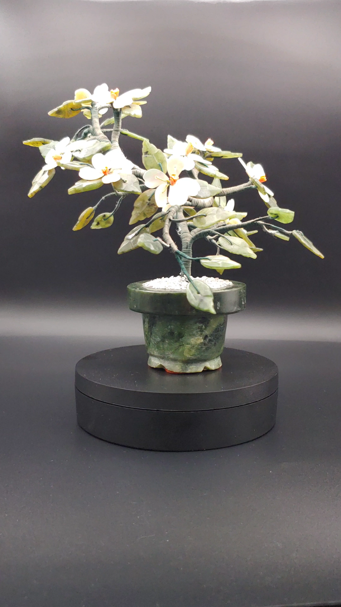 和田碧玉玛瑙红珊瑚多宝树 Chinese Hetian Jade Jasper Agate Red