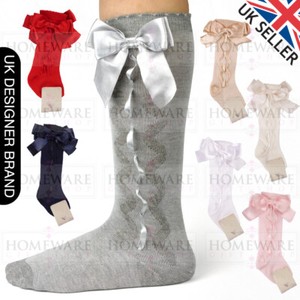 girls bow socks