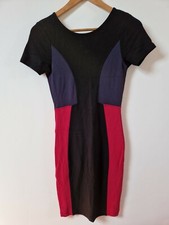 French Connection Wiggle Bodycon Panel Dress Size 6