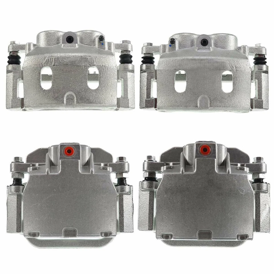 4x Pinzas de freno delanteras y traseras con soporte para Chevrolet Silverado 1500 GMC Yukon Foto 2 de 4