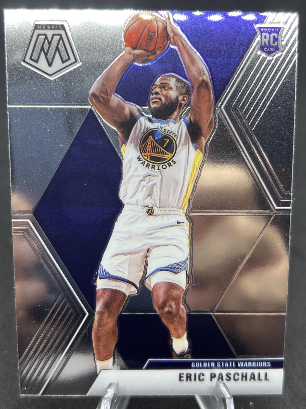 2019-20 Mosaic Eric Paschall Rookie Base #250 Warriors
