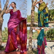Women's handloom khadii cotton check saree with Running Blouse Piece
