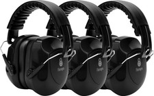 3 Pack Noise Reduction Ear Protection Earmuffs, SNR 34dB Hearing Protection for