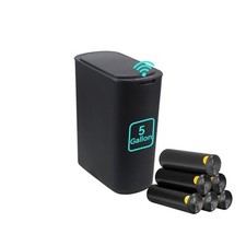 Motion Sensor Bathroom Trash Can Automatic Garbage Cans with Lid 5 Gallon Black