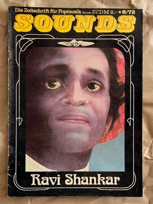 SOUNDS - ZEITSCHRIFT FÜR POPMUSIK - 8/72, RAVI SHANKAR, DAVID BOWIE, FRUMPY