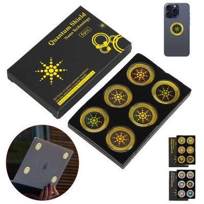6-18pc Stickers Quantum Anti Radiation Shield 5G EMF Protection for Phone Laptop