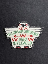 Vintage 1960 OA AREA 12-A Order of the Arrow Conference PATCH WWW Fellowship