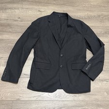 J Crew Blazer Men Irish Linen Ludlow Slim Unstructured Sport Coat Black 38S