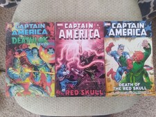Captain America Death of the Red Skull Vs And Deathlok Lives Marvel Lot Of 3 Tpb