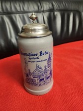 Augustiner Bräu Festhalle 200 Jahre Oktoberfest 2010 Bierkrug 1 L Zinndeckel