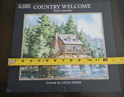 LANG Country Welcome 2026 Wall Calendar 13.4 x 12 Fast Shipping! NEW!