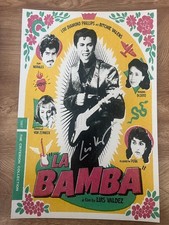 * LUIS VALDEZ * signed 12x18 poster  * LA BAMBA * COA *