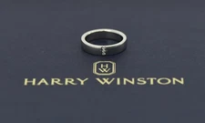 Harry Winston Platinum Diamond Ring Size 6