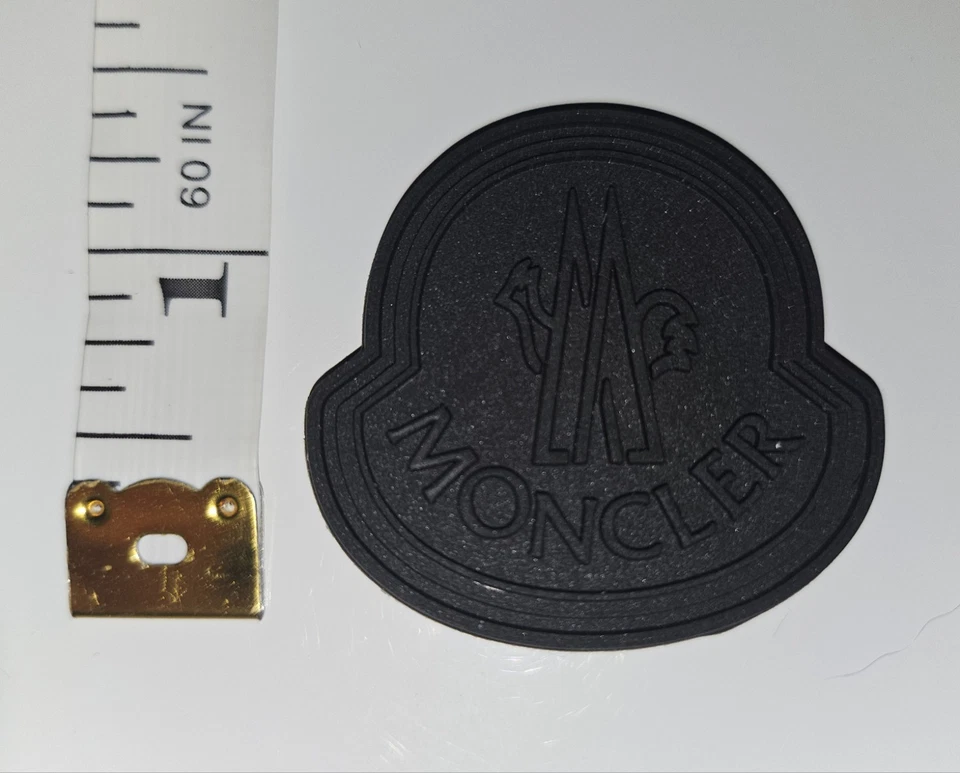 MONCLER PVC RUBBER DESIGNER LOGO 3D PATCH...EXTREMELY RARE. Condition is New. - Image 2 of 2