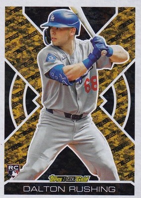 DALTON RUSHING TOPPS UPDATE ROOKIE BLACK GOLD FOIL RC DODGERS #BG 