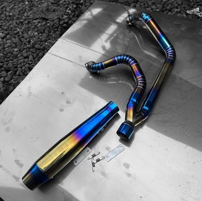 Stainless Steel Exhaust Fit For Harley Road Glide FLTRX 2010 2013 | 2 into 1 |