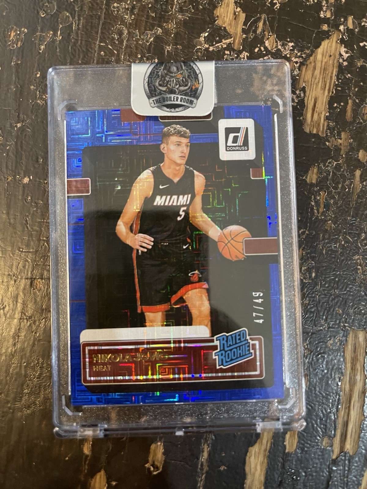 2022-23 Panini Donruss #227 Nikola Jovic Blue Choice Rated Rookie  /49 HEAT