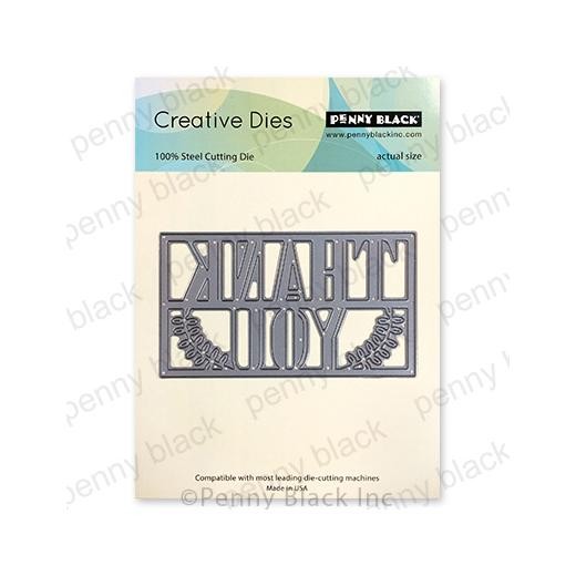 Penny Black Creative Dies - Framed Thanks 51-513