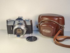 Voigtlander Ultramatic CS 35mm SLR film camera Septon 50mm f2 Lens Case & Cap