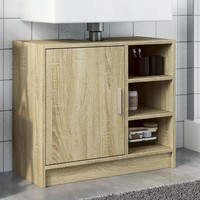 Waschbeckenunterschrank Sonoma Eiche Holzwerkstoff 63X29X55 Cm