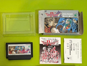 Nintendo Famicom FC NES Dragon Quest 1 2 3 4 I II III IV set ENIX Japan Version