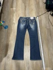 Miss Me Bootcut Jeans Womens 31 Medium Wash Embroidered JD1095B Blue Denim