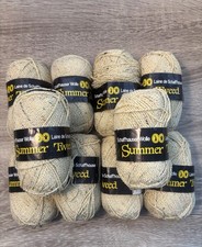 Schaffhauser Wolle Summer Tweed Yarn Yellow Tweed #37 10 Balls Each 50g 153 Yd