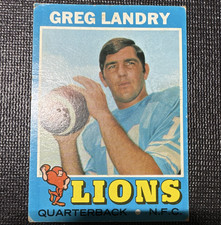 Topps 1971 Greg Landry Rookie #11 Detroit Lions NFL Football Card Base Set. rookie card picture