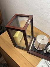 Barograph baugleich Barigo In sch&ouml;ner Holzschatulle m Sichtfenstern aufklappbar