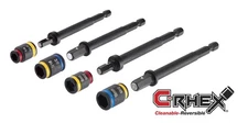 Malco C-RHEX 1/4",5/16",3/8", 6mm, 8mm, 10mm Magnetic Hex Driver, 4" Length,  4