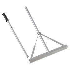 VEVOR Landscape Rake 60 inch Handle 20 inch Head Aluminum for Asphalt Leveling