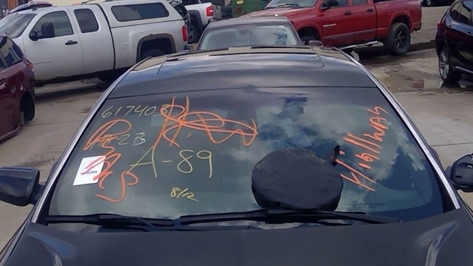 Lincoln MKT 2013 14 15-19 pasajero derecho derecho parasol en negro con iluminación Foto 3 de 4