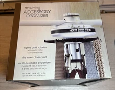 Bed Bath & Beyond Revolving Accessory Organizer, Muti-Purpose, Auto Light, H 10"