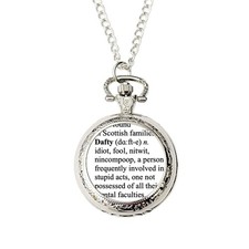 Dafty Scottish Pocket Watch Funny Scotland Gift for Him Scot Novelty Present