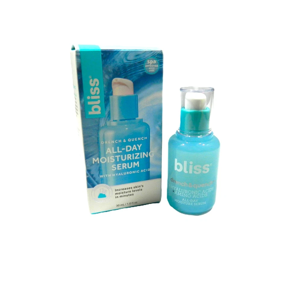 Suero hidratante todo el día con ácido hialurónico Bliss Drench & Quench Foto 2 de 3