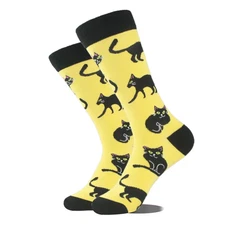 Panda Lion Cat Dog Socks Cotton Mid-Calf Crew Socks Men Women Funny Animal Print
