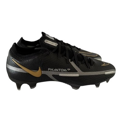 Nike Phantom GT2 Elite Soccer Cleats Black Grey Gold | CZ9890-007 Men Size 13 