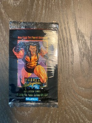 VERY RARE* 1992 Marvel Masterpieces Collector Cards 1 sealed pack *low  stock* | eBay