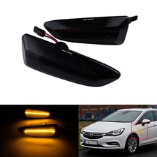 1 Paar Schwar LED Seitenblinker für Opel Astra K B16 15+,Crossland X P17,A18 17+