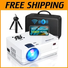 Full HD WiFi Projector with Bluetooth 5.0, 300" Display