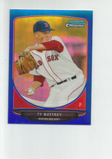 2013 BOWMAN CHROME PROSPECTS BLUE REFRACTORS #BCP139 TY BUTTREY 013/250