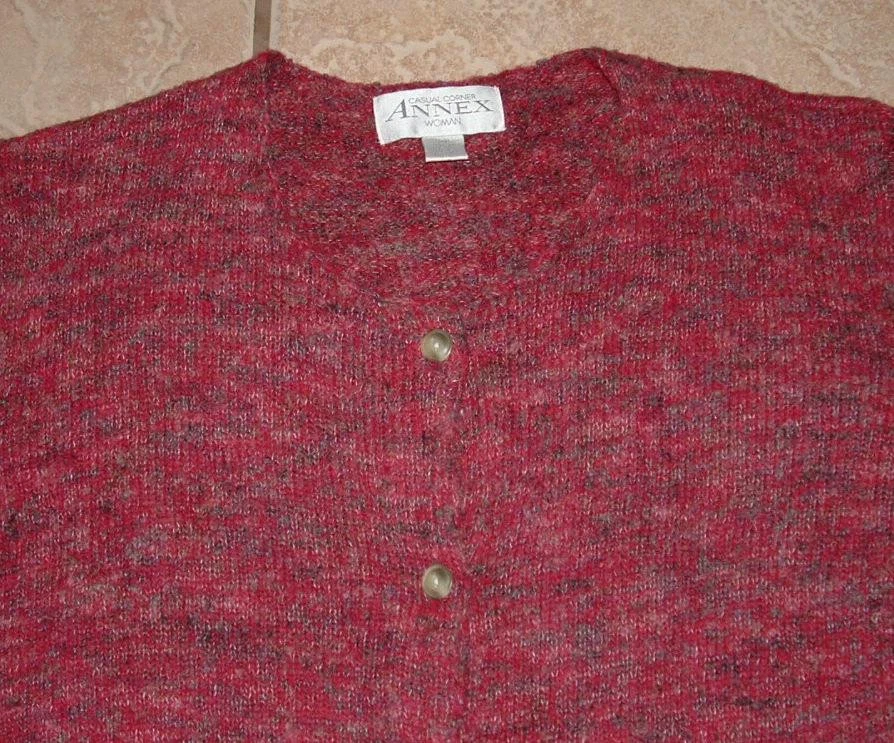 Suéter Cárdigan Multicolor Talla Grande 2X Informal o Vestido Elástico Mezcla Lana Foto 2 de 2