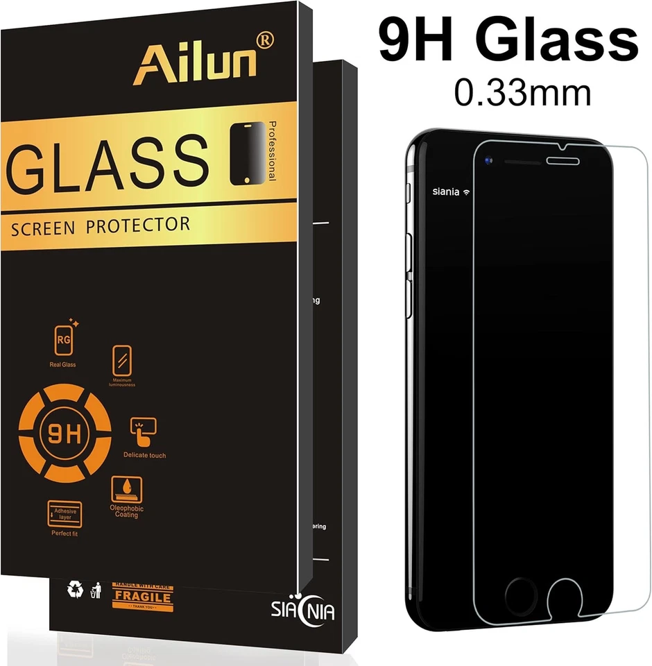 Protector Pantalla Ailun Compatible para iPhone 8 plus,7 Plus,6s Transparente  Foto 2 de 4