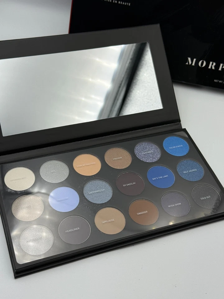 Morphe 18A Blue Ya Away Artistry Palette 18 Shades Eyeshadow Makeup Palette NEW - Image 3 of 4