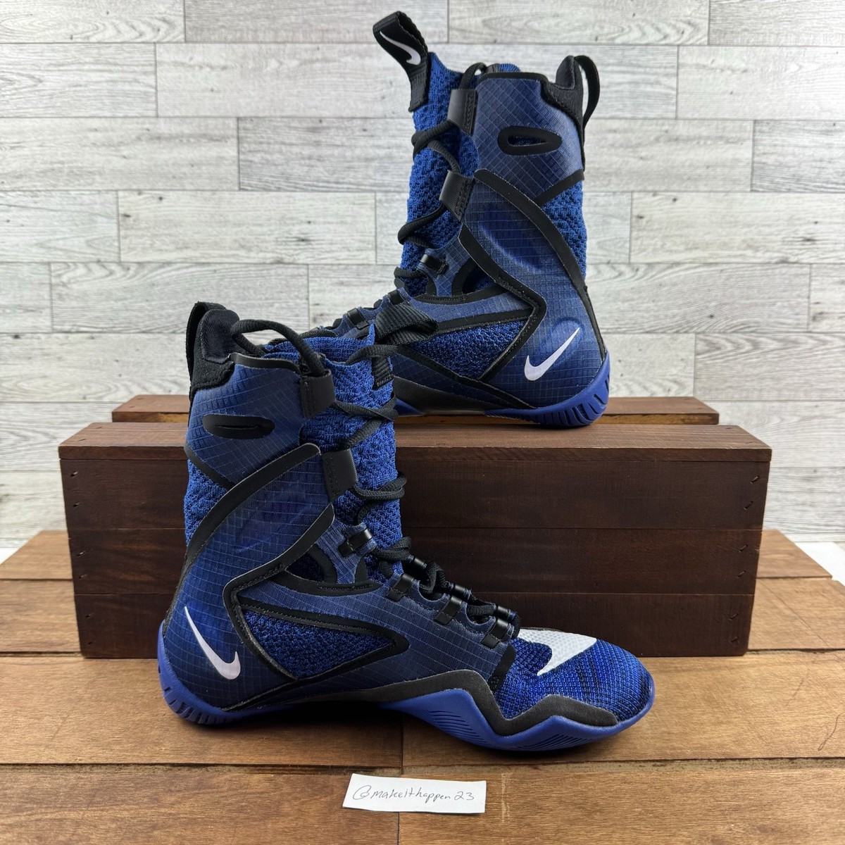 Nike HyperKO 2 Royal Blue Black Boxing Shoes CI2953-401 Men Size 5