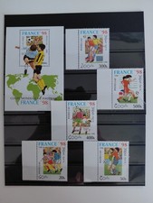 Briefmarken Laos 1996 + Block (WM Frankreich'98),MNH,OG