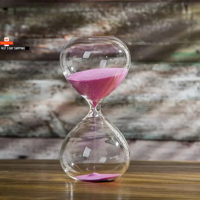 5/10/15/30/60 Minuten Sanduhr Sand Timer Zeitmanagement Werkzeug Kreativ Glas H