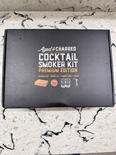 Aged & Charred Whiskey Cocktail Smoker Premium Kit with Torch & Wood Chips