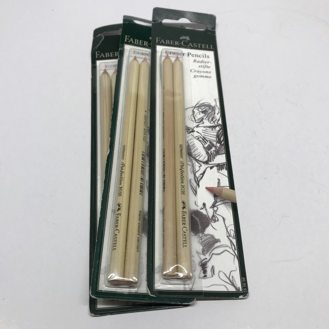 FaberCastell Perfection Fine Point Eraser Pencils 2pc 7056 Germany for