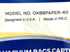 Veva OKBBPAPER-40 Premium Vacuum Bags Super Vac TYPE BB, 10 BAGS New!!! — photo 4